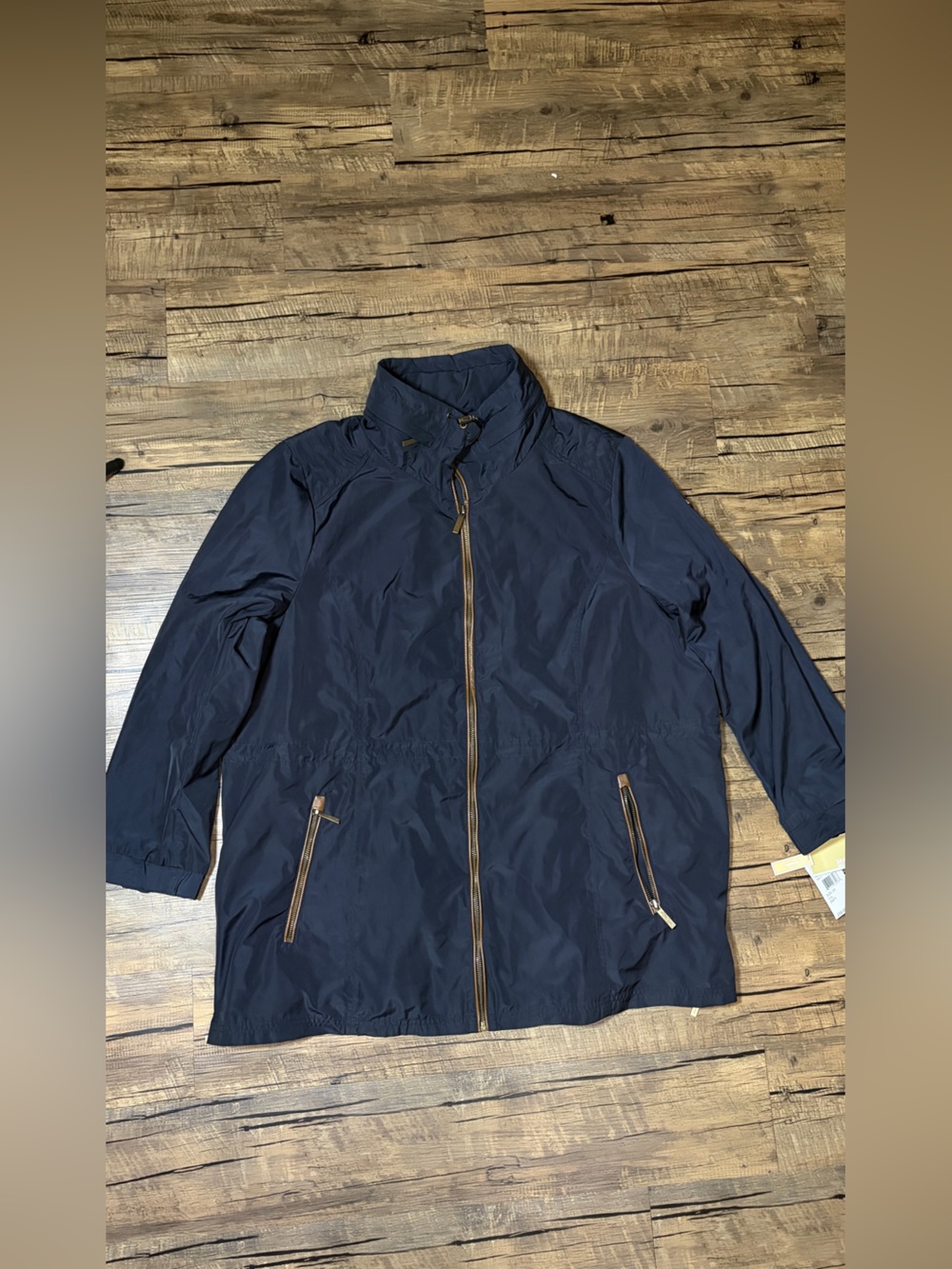 NWT Michael Kors Navy Rain Jacket Coat